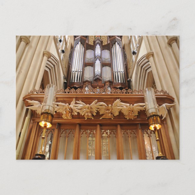 Carte Postale Bath Abbey England Pipe Organ (Devant)
