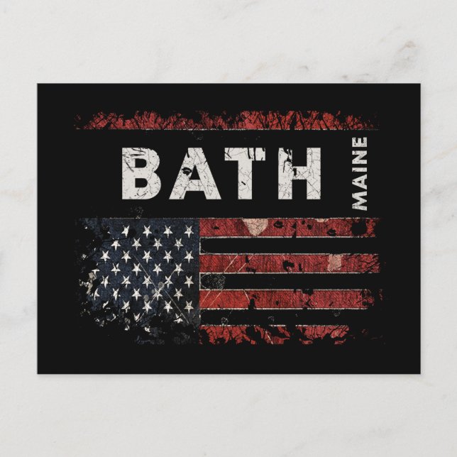 Carte Postale Bath Maine (Devant)