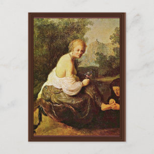 Carte Postale Bathsheba Dans Ses Toilettes Vu Par Le Roi David. 