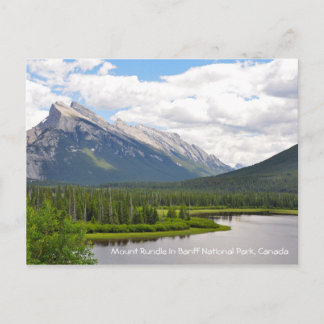 Carte Postale Bâti Rundle en parc national de Banff, Canada