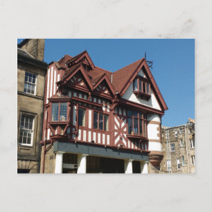 Carte Postale Bâtiment à ossature en chêne Tudor, Édimbourg, Éco