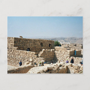 Carte Postale Bâtiment ancien, Masada, Israël