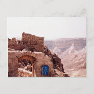 Carte Postale Bâtiment ancien, Masada, Israël