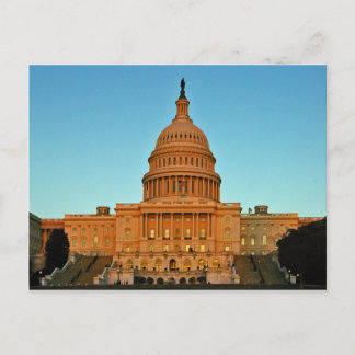 Carte Postale Bâtiment de la capitale au coucher du soleil