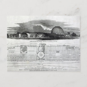 Carte Postale Bâtiment de la grande exposition industrielle