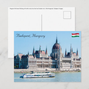 Carte Postale Bâtiment du Parlement hongrois dans la ville de Bu