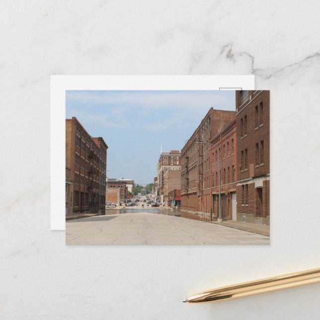 Carte Postale Bâtiments à Burlington, Iowa (Devant/Arrière en situation)