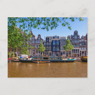 Carte Postale Bâtiments et canal à Amsterdam, Pays-Bas