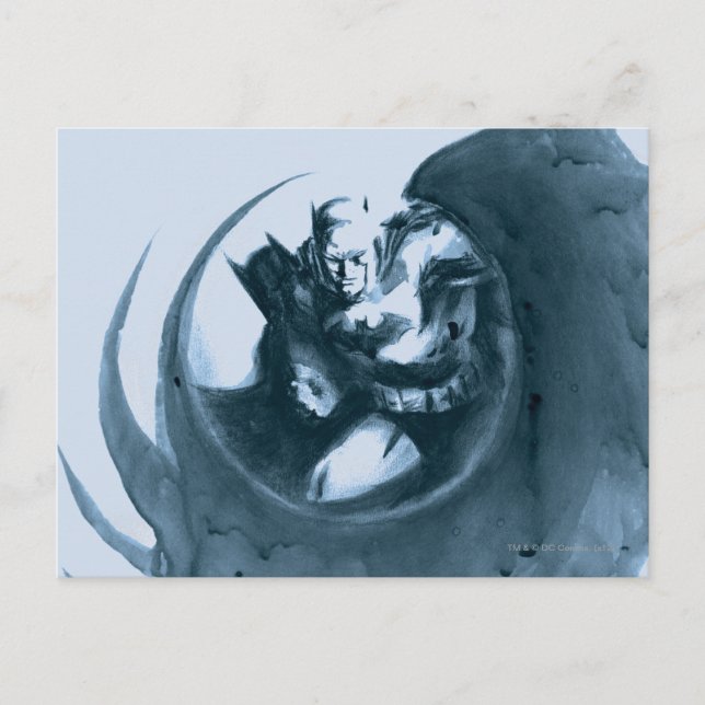 Carte Postale Batman au café (Devant)