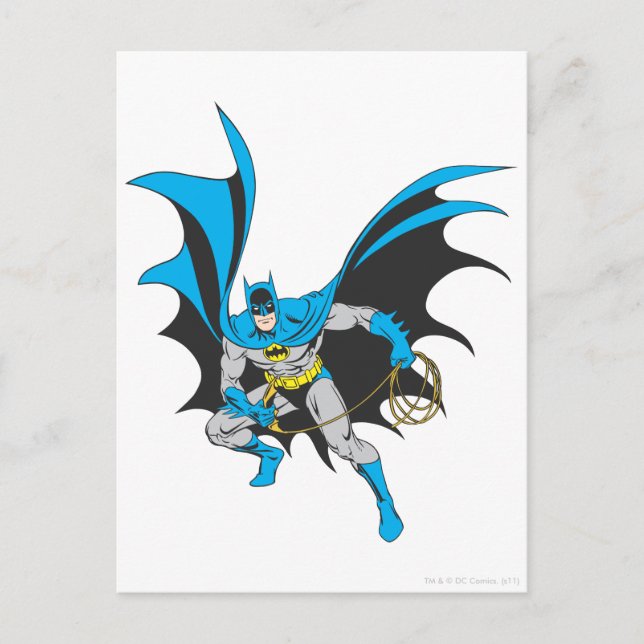 Carte Postale Batman avec corde (Devant)