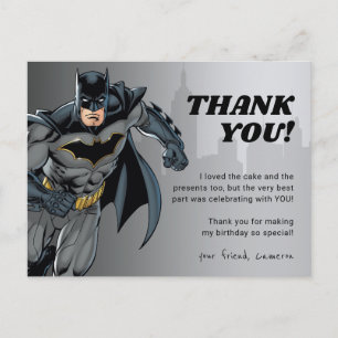 Carte Postale Batman   Chalkboard Joyeux Merci d'anniversaire