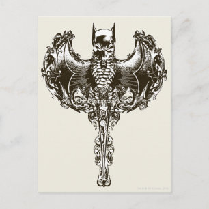 Carte Postale Batman Cowl and Skull Crest