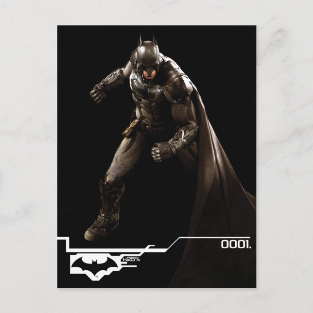 Carte Postale Batman Debout Avec Cape (Devant)