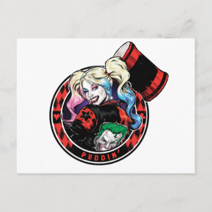 Carte Postale Batman Harley Quinn Winking With Mallet