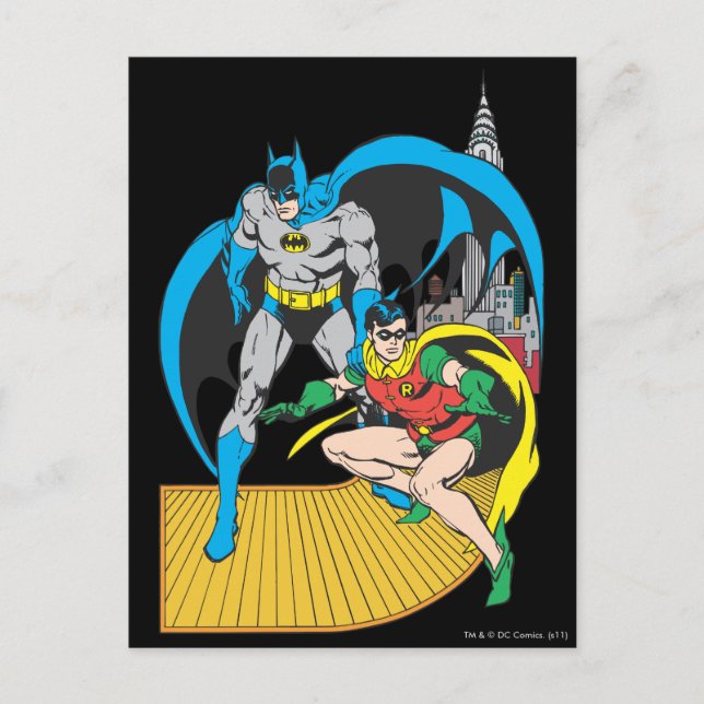 Carte Postale Batman & Robin Escape (Devant)