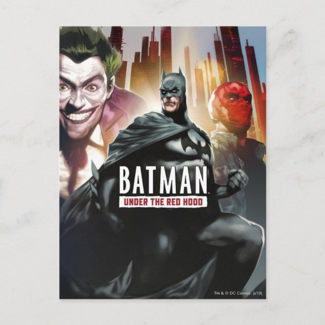Carte Postale Batman Sous La Hotte Rouge (Devant)