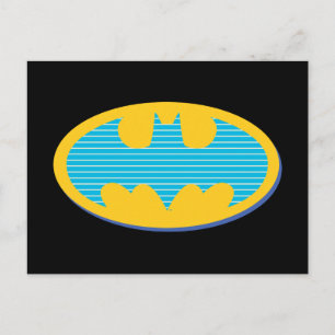 Carte Postale Batman   Symboles Bandes Cyan