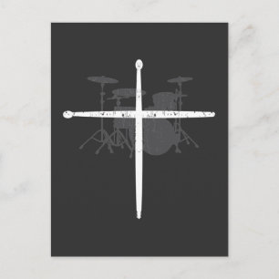 Carte Postale Bâtons à tambour de musicien religieux