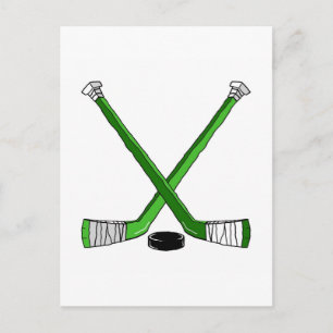 Carte Postale Bâtons de hockey