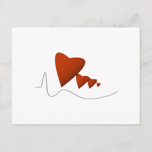 Carte Postale Battements de cœur