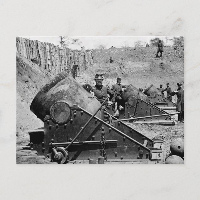 Carte Postale Batterie de mortier de Yorktown, années 1860 (Devant)