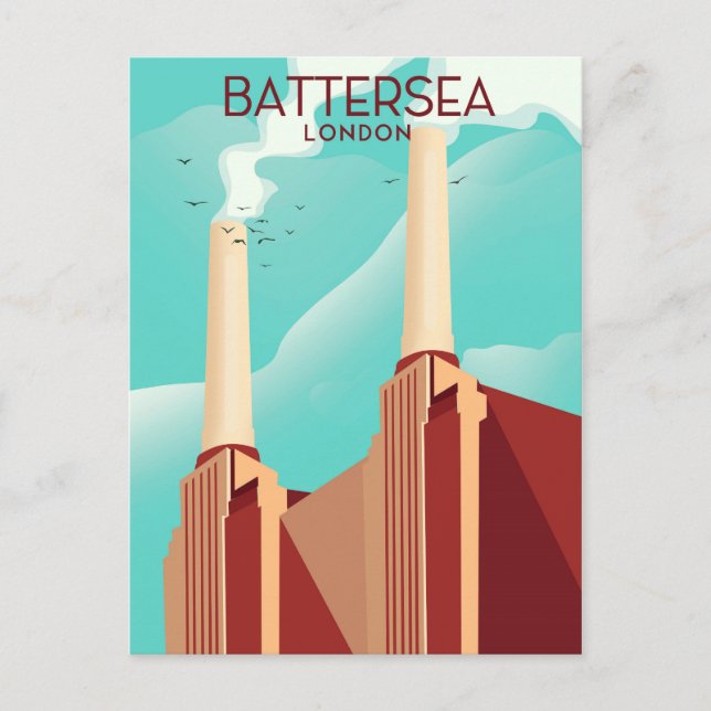 Carte Postale Battersea Londres (Devant)