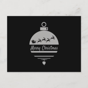 Carte Postale Bauble de Noël Joyeux Noël