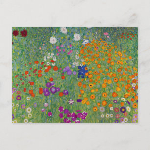 Carte Postale Bauerngarten, Peinture à l'huile, Gustav Klimt