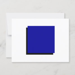 Carte Postale Bauhaus classique Carré bleu d'art géométrique