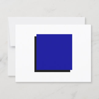 Carte Postale Bauhaus classique Carré bleu d'art géométrique