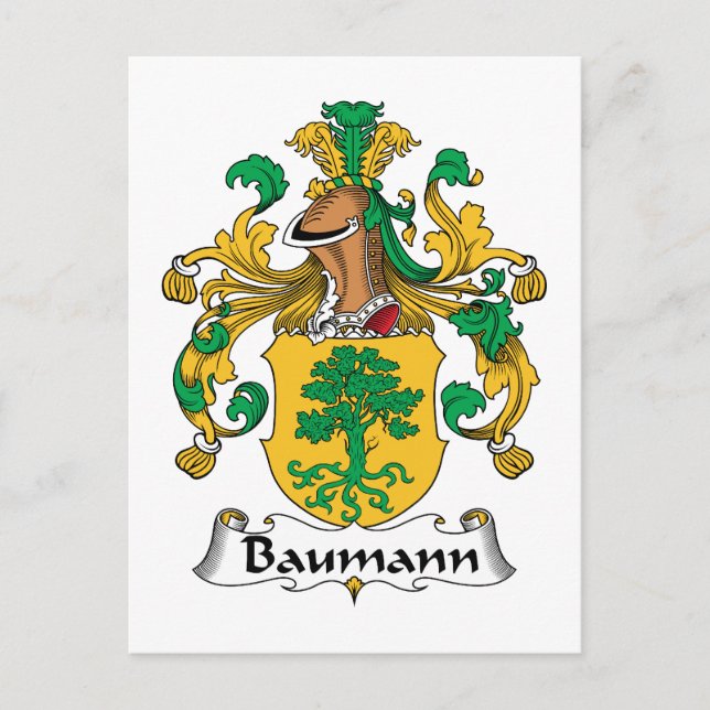 Carte Postale Baumann Family Crest (Devant)