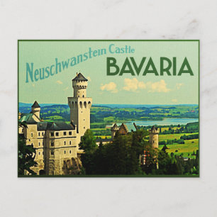 Carte Postale Bavière Allemagne Neuschwanstein Château