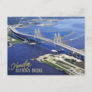 Carte Postale Baytown Bridge, Houston Ship Channel, Texas