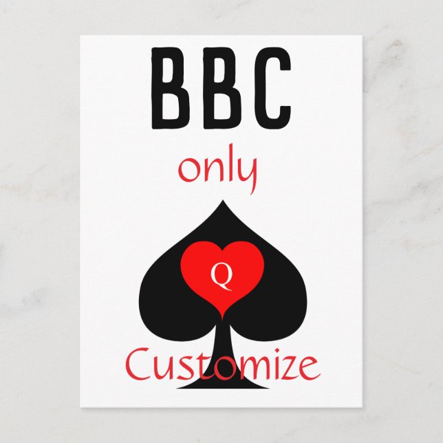 Carte Postale BBC Seule pique lame signe Thunder_Cove (Devant)
