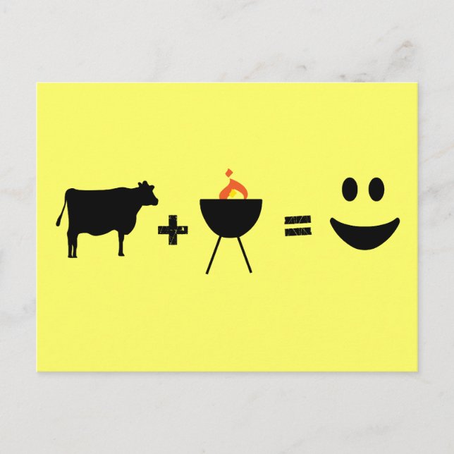 Carte Postale BBQ Beef Happy (Devant)