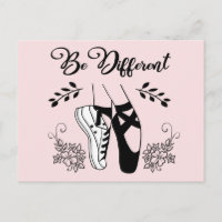 Be Different Ballet Chaussures Noir et Blanc