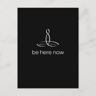 Carte Postale Be Here Now - Style régulier blanc