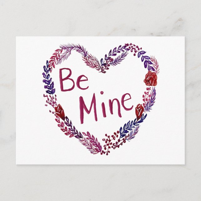 Carte Postale Be Mine Valentine Postcard (Devant)