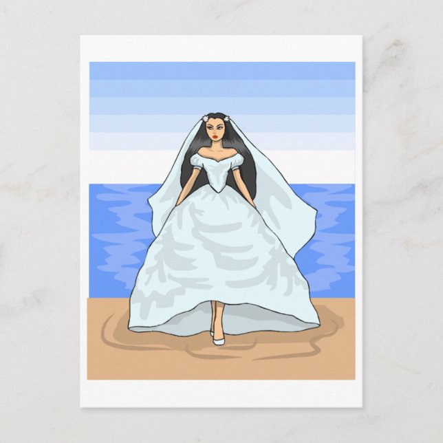 Carte Postale Beach Bride (Devant)