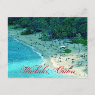 Carte Postale Beach Cove à Waikiki en Oahu