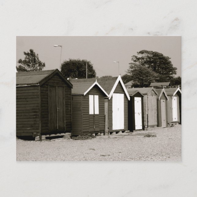 Carte Postale Beach Huts, Mersea Island, Essex, Angleterre (Devant)