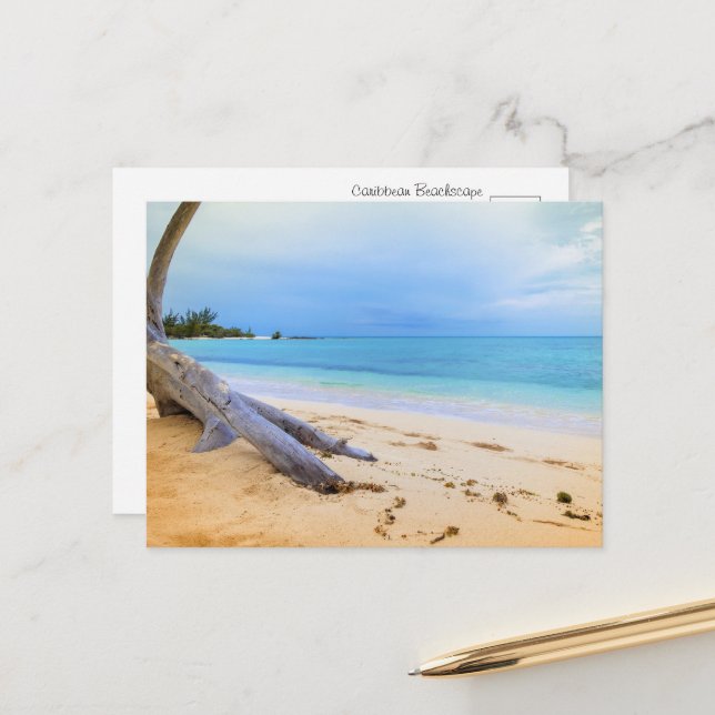 Carte Postale Beachscape (Devant/Arrière en situation)