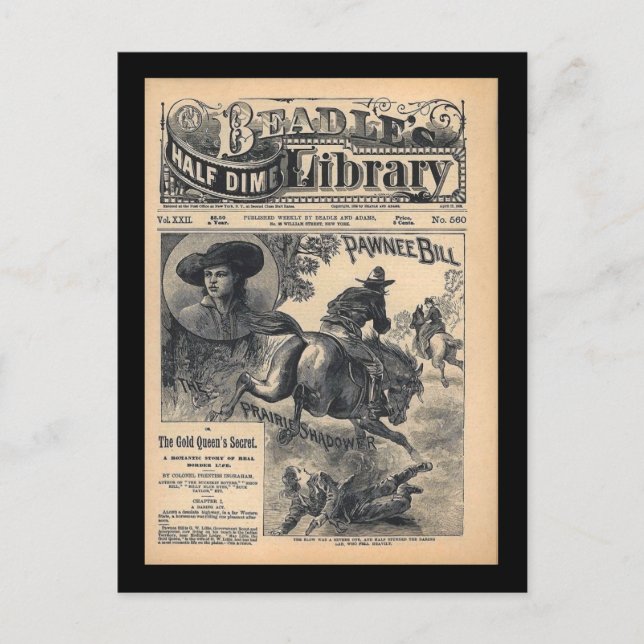 Carte Postale Beadles Half Dime Library Vol XXII No 560 1888 (Devant)
