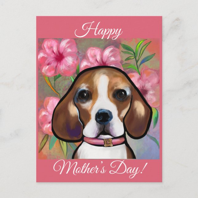 Carte Postale Beagle           (Devant)