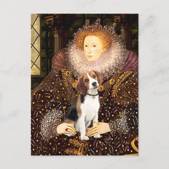 Carte Postale Beagle 1 - Reine Elizabeth I (Devant)