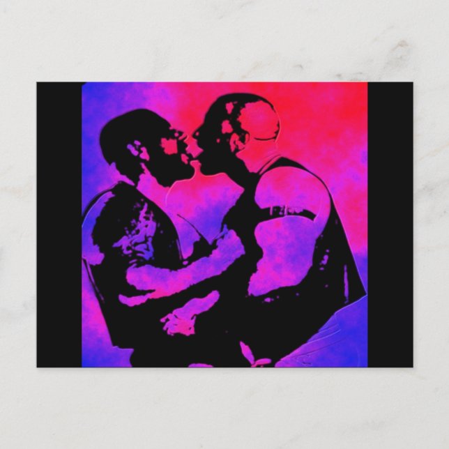 Carte Postale Bear Kiss (Devant)