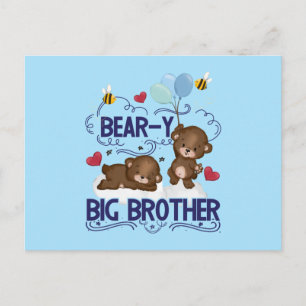 Carte Postale Bear y Big Brother Fils de frère