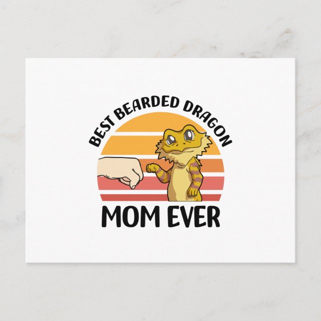 Carte Postale Bearded Dragon Mama (Devant)