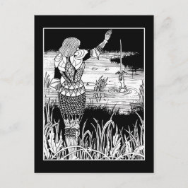 Carte postale Beardsley Knight Excalibur