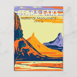 Carte Postale Bears Ears National Monument Utah Retro